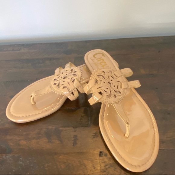 Circus NY by Sam Edelman Canyon Flat Sandal Almond Women’s Size 7.5 - Picture 1 of 8